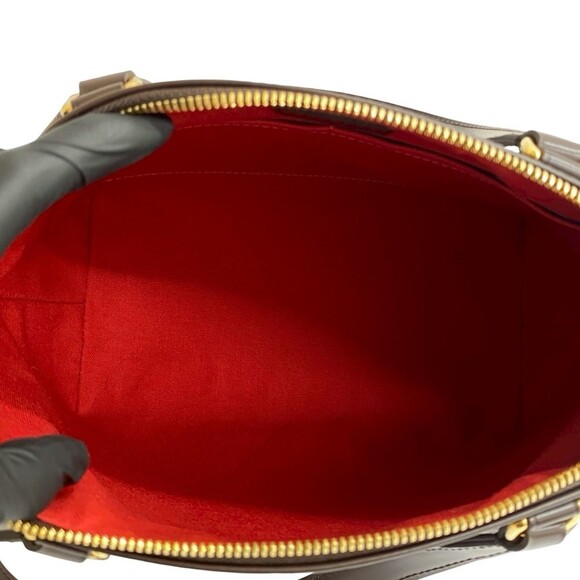 LOUIS VUITTON Brown Damier Leather Tote Bag - Picture 9 of 10